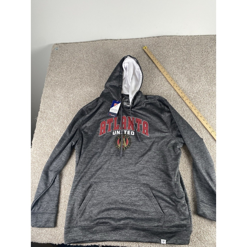 Fanatics Atlanta United FC Gray Hoodie Mens 2XL Performance Fleece Blend MLS - Picture 3 of 9